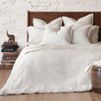 Shiloh Linen Euro Sham in Shell