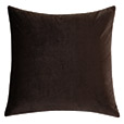 Nova Quilted Velvet Euro Sham in Cocoa