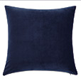 Nova Quilted Velvet Euro Sham in Indigo