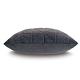 Nova Quilted Velvet Euro Sham in Slate