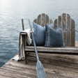 High Tide Border Trim Euro Sham