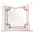 Grafico Ivory/Shiraz Euro Sham