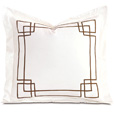 Grafico Ivory/Walnut Euro Sham