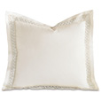 Juliet Lace Euro Sham in Ivory/Ivory