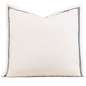 Enzo Ivory/Navy Euro Sham