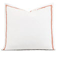 Enzo Satin Stitch Euro Sham in Coral