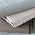 Deluca Sateen Flat Sheet in Silver