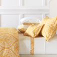 Adelle Percale Flat Sheet In Saffron