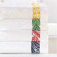 Adelle Percale Flat Sheet In Sorbet