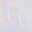 Emilio Jacquard Stripe Flat Sheet in White