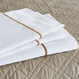 Linea Velvet Ribbon Flat Sheet in Antique