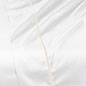 Linea Velvet Ribbon Flat Sheet In White & Ecru