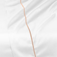 Linea Velvet Ribbon Flat Sheet In White & Nectar