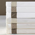Cornice Ivory/Biscotti Flat Sheet