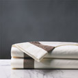 Cornice Ivory/Truffle Flat Sheet