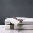 Cornice White/Truffle Flat Sheet