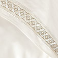 Juliet Lace Flat Sheet in Ivory/Ivory