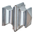 ACERO BRUSHED NICKEL STACKED FINIAL PAIR