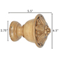 Gemelina Wheat Lotus Finial