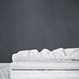 Fresco Sateen Fitted Sheet In White