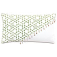 GRENADA SHELL TRIM DECORATIVE PILLOW