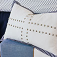 Halprin Nailheads Decorative Pillow