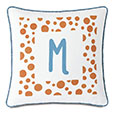 Hullabaloo Handpainted Monogram Decorative Pillow