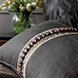 Indochine Pleated Trim Decorative Pillow