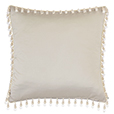 Jolene Beaded Trim Decorative Pillow