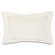 Roma Sateen King Sham in Ivory