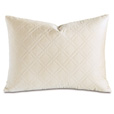 Coperta Diamond Quilted King Sham in Ivory