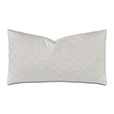 Coperta Diamond Quilted King Sham in Silver