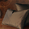 Freda Taffeta King Sham in Chocolate