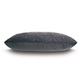 Nova Quilted Velvet King Sham in Slate