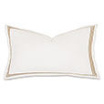 Tessa Satin Stitch King Sham in Ivory/Antique