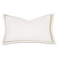 Tessa Satin Stitch King Sham in Ivory/Bisque