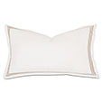 Tessa Satin Stitch King Sham in Ivory/Sable