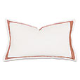 Tessa Satin Stitch King Sham in Ivory/Scarlet