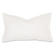 Tessa Satin Stitch King Sham in Ivory/White