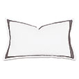 Tessa Satin Stitch King Sham in White/Black