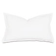 Tessa Satin Stitch King Sham in White/White