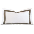 Cornice White/Truffle King Sham