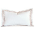 Juliet Lace King Sham in White/Fawn