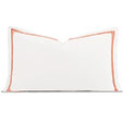 Enzo Satin Stitch King Sham in Coral