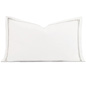 Enzo Satin Stitch King Sham in Dove