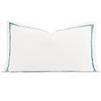 Enzo Satin Stitch King Sham in Ocean