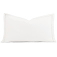 Enzo Satin Stitch King Sham in White