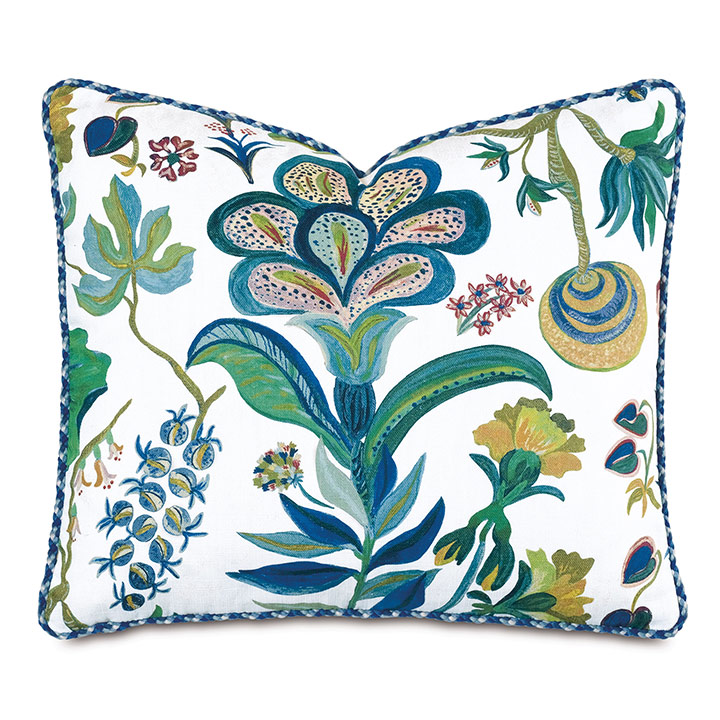 Longwood Floral Decorative Pillow Eastern Accents