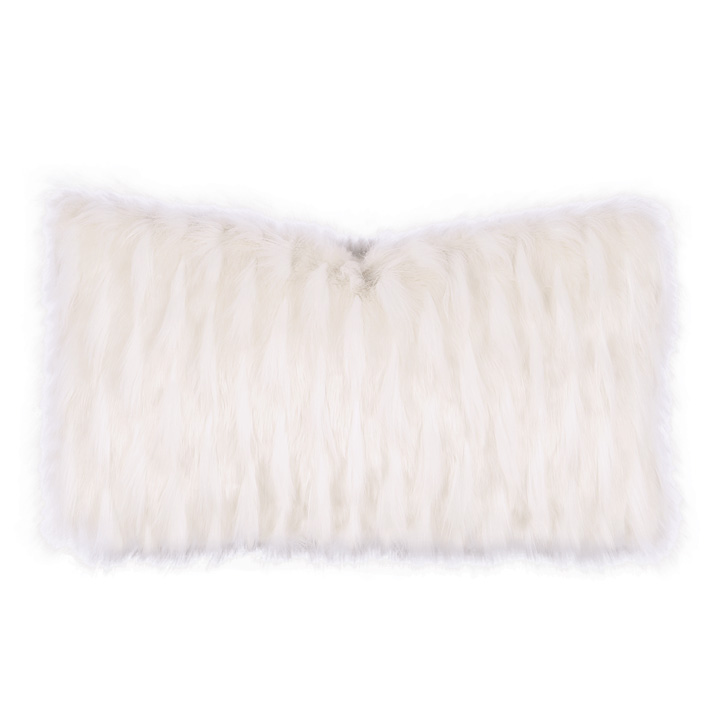Luxe Faux Fur Decorative Pillow - 15x26 | Eastern Accents
