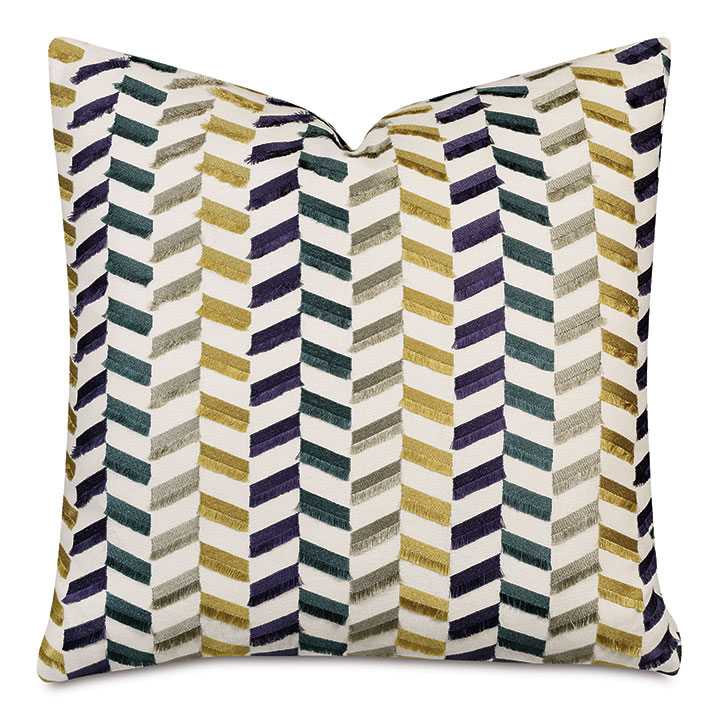 Sassy Broken Chevron Decorative Pillow Eastern Accents